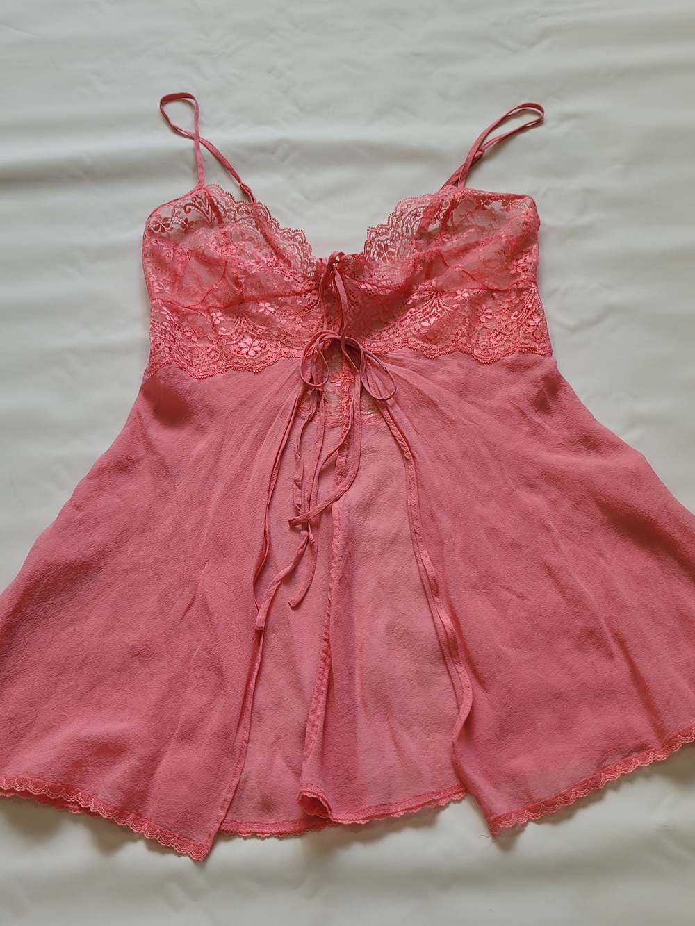 Victoria's Secret Pink Lace Chemise Slip